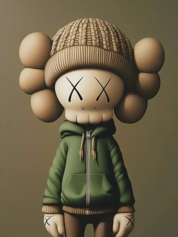 KAWS Character in Beanie