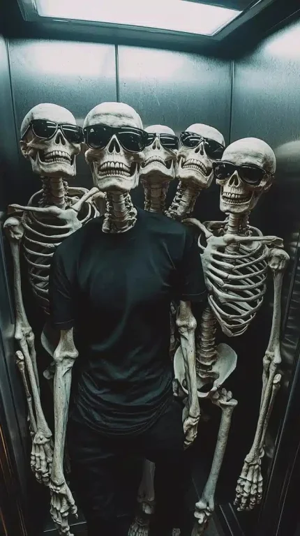 Surreal Skeleton Crew Elevator