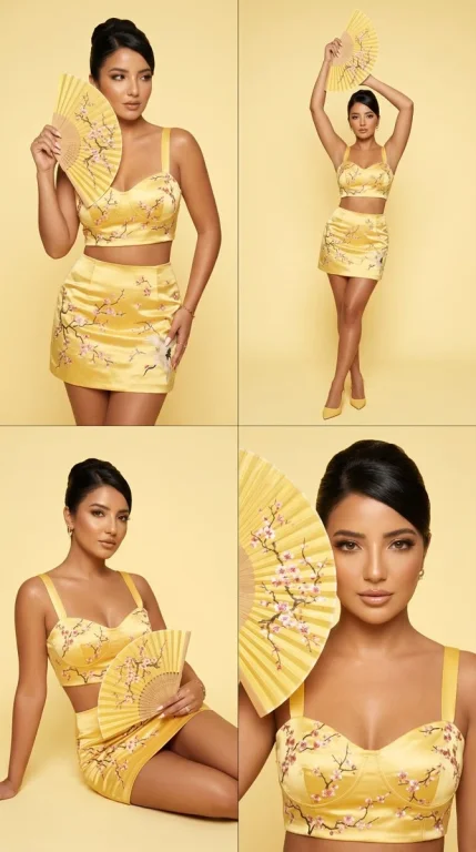 Golden Harmony: Fourfold Japanese Elegance