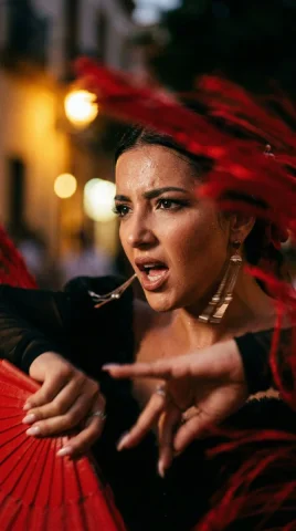 Flamenco Passion Captured in Fiery Motion — Nano Banana 2 AI Prompt: { "generation_request": { "meta_data": { "task_type": "f...
