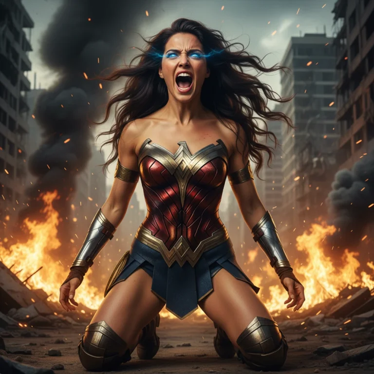 A Cinematic Full-Body Photograph, Capturing A Female Figure As An