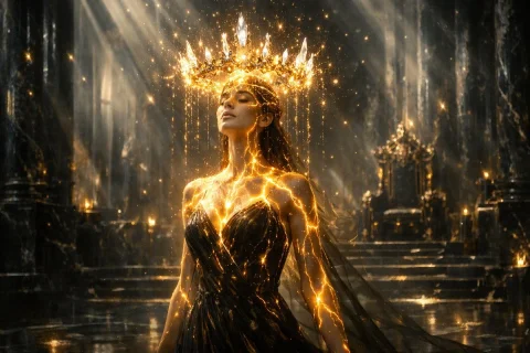 Beyond the Throne: The Essence of Her Power — Nano Banana 2 AI Prompt: { "model": "image_gen", "task_type": "generation", "aspect_ratio": "...
