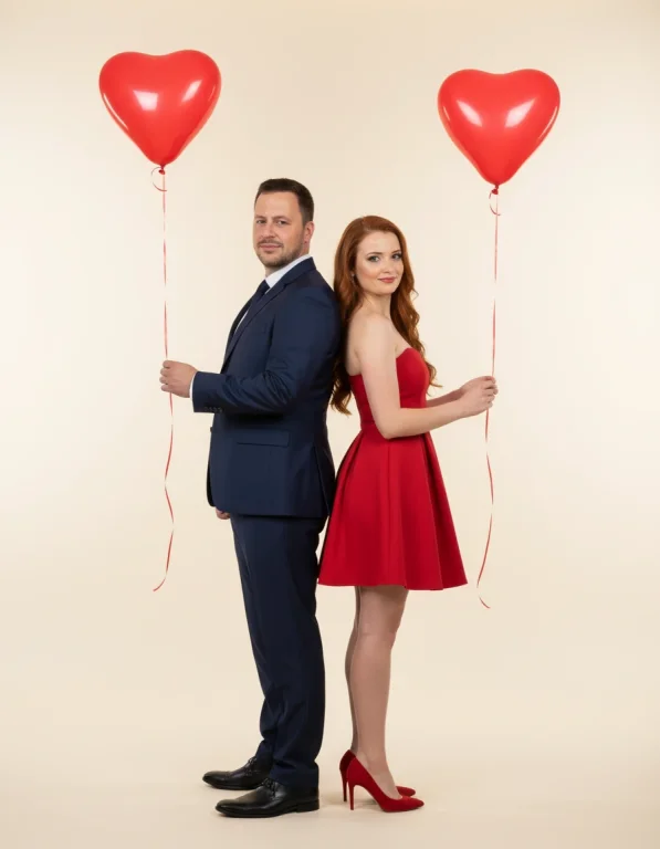 A Full-Length Studio Portrait With A Romantic And Elegant Aesthet