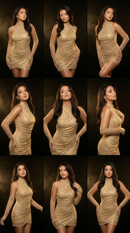 Glamorous Gold Disco Grid with Flawless Identity Lock