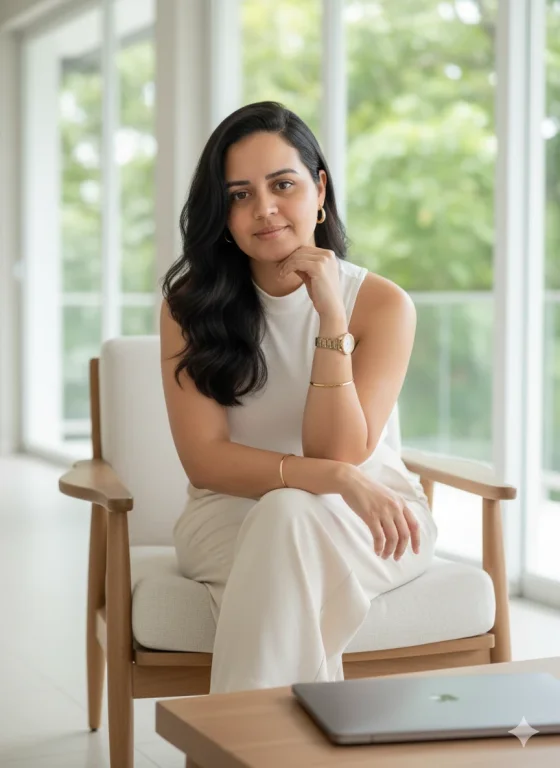Crie Retrato Feminino Elegante E Natural Em Ambiente Sofisticado?