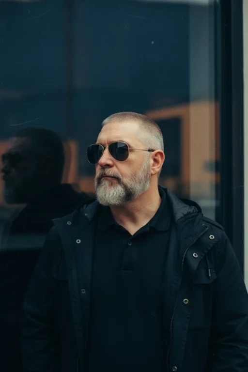 Cinematic Portrait, Velvet Indigo And Amber Dusk Color Grading, 3