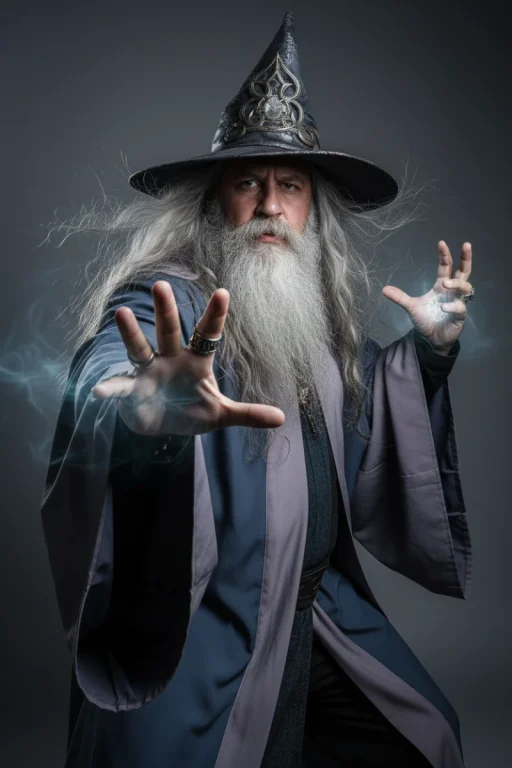 A Studio Photograph With A Dynamic And Powerful Pose, Capturing T