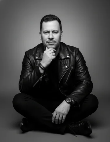 A Black And White, Full-Length Studio Portrait Capturing A Male F — Nano Banana Pro AI Prompt: A black and white, full-length studio portrait capturing a male figure with a ca...