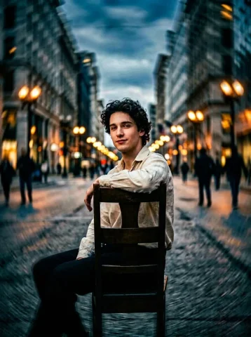 Stillness Amidst Time’s Whirlwind: A Cinematic Portrait — Nano Banana 2 AI Prompt: Create a highly cinematic, Hollywood-style photo of a person using the face from...