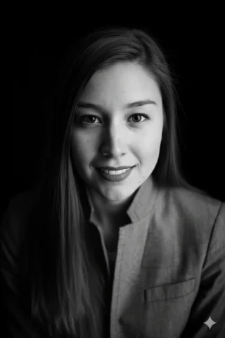 Please Generate A Top-Angle And Close-Up Black And White Portrait — Nano Banana Pro AI Prompt: Please generate a top-angle and close-up black and white portrait of my face, fo...