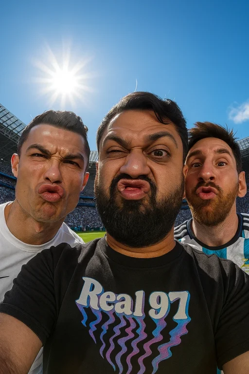 Ultra-Realistic 3D 9:16 Vertical Format Fisheye Selfie Of Me With