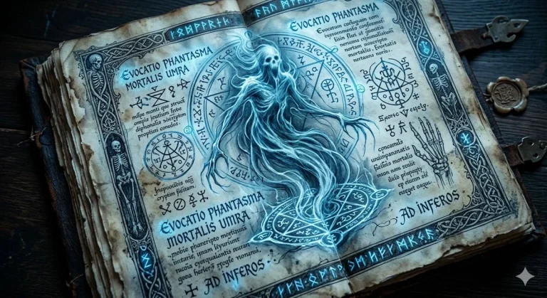 Gothic Grimoire Unleashed: Arcane Spirits in a Crypt