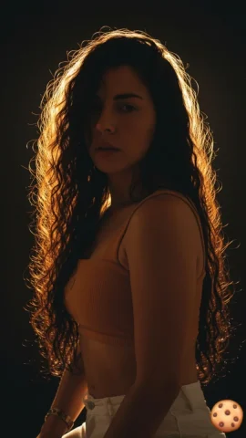 Uma Mulher Com Cabelos Soltos Bagunçado, Com Uma Tonalidade Marr — Nano Banana Pro AI Prompt: Uma mulher com cabelos soltos bagunçado, com uma tonalidade marrom escura. Seu c...