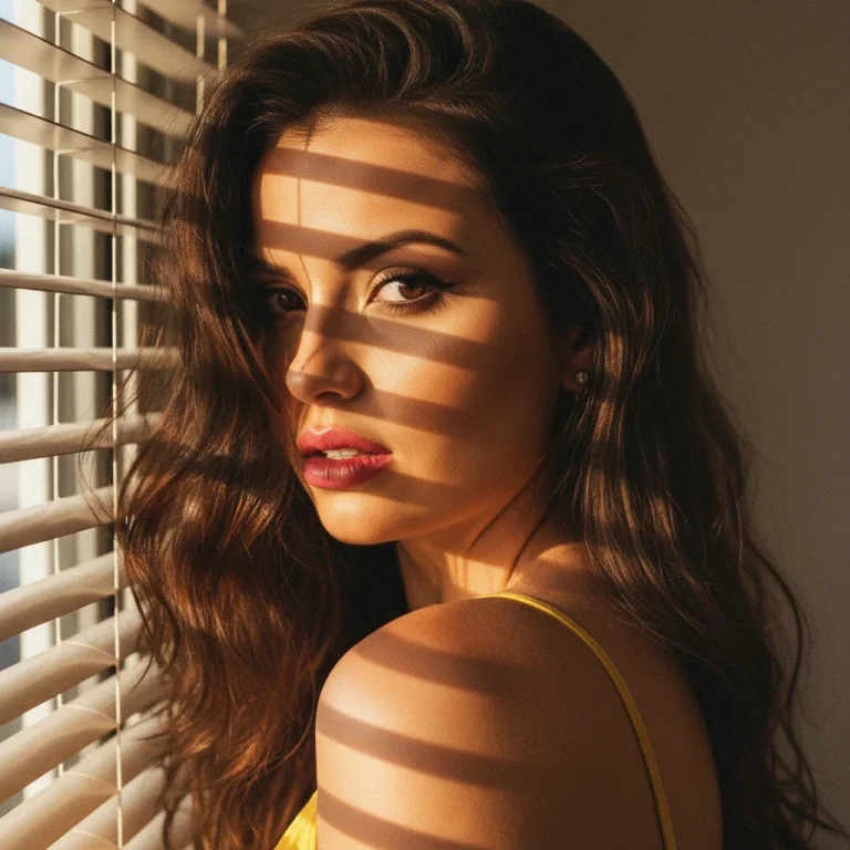 An Extremely Intimate And Dramatic Close-Up Portrait Photograph,