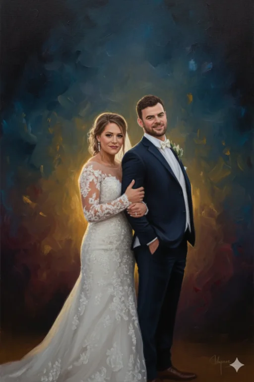 A Highly Detailed And Realistic Fine Art Painting Of A Person Wit