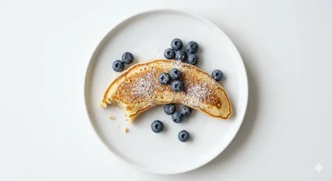 Strawberry Pancake Delight: A Visual Feast — Nano Banana 2 AI Prompt: Ultra-realistic food photography of a pancake crafted in the shape of a strawber...