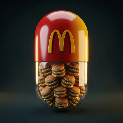 Create A Hyper-Realistic 3D Render Of A Large Capsule-Shaped Cont — Nano Banana Pro AI Prompt: Create a hyper-realistic 3D render of a large capsule-shaped container. The top...
