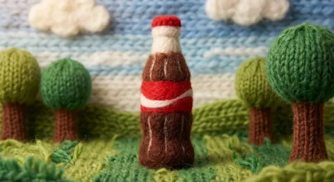Soft Fluffy Fur Texture, Plush And Woolly Material, Miniature Dio — Nano Banana Pro AI Prompt: Soft fluffy fur texture, plush and woolly material, miniature diorama scene, mac...