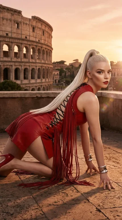 Timeless Glamour: Anya Taylor-Joy in Rome