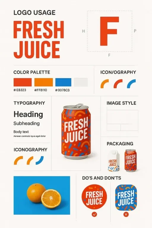 Create A Vertical 9:16 Brand Design Guide Poster Using The Upload