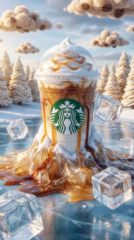 Starbucks Iced Caramel Macchiato A Surreal Advertising Photomonta