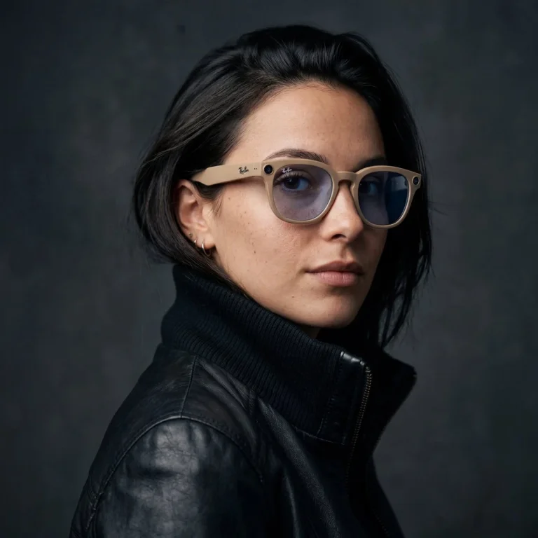 Futuristic Chic Studio Portrait
