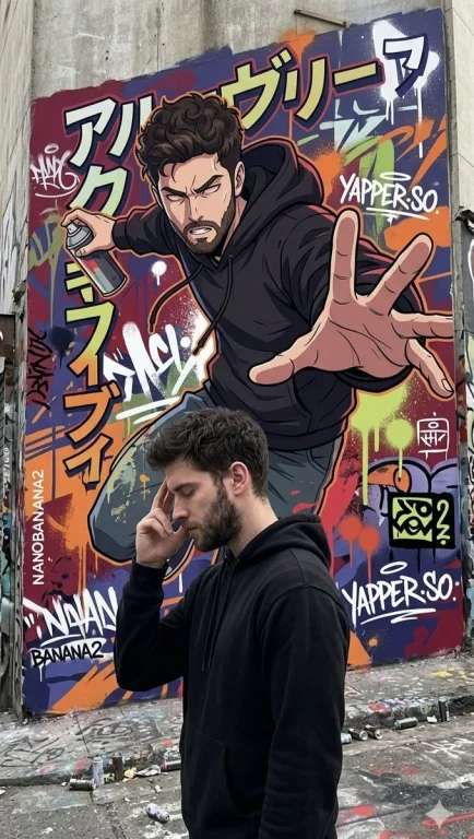 Anime Meets Reality in Urban Art