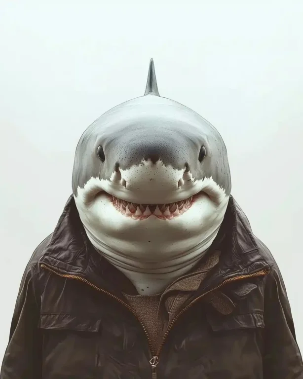 Hyper-Realistic Shark Portrait