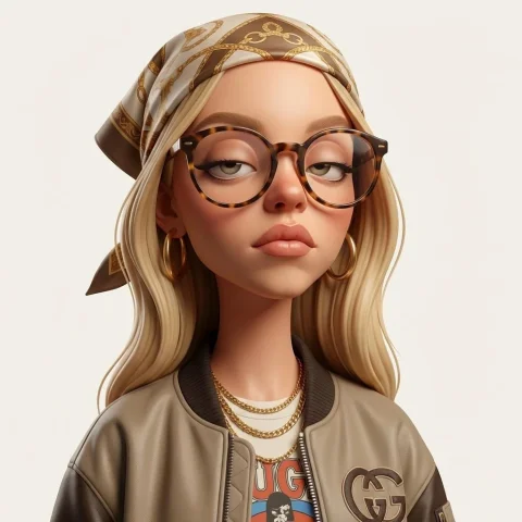 Stylized 3D Caricature Portrait — Nano Banana 2 AI Prompt: Create an exaggerated stylized 3D caricature character portrait with strong inte...