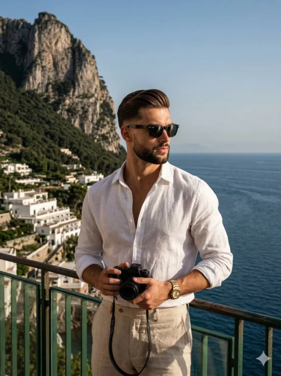 Breezy Vacation Vibes on the Cliffside