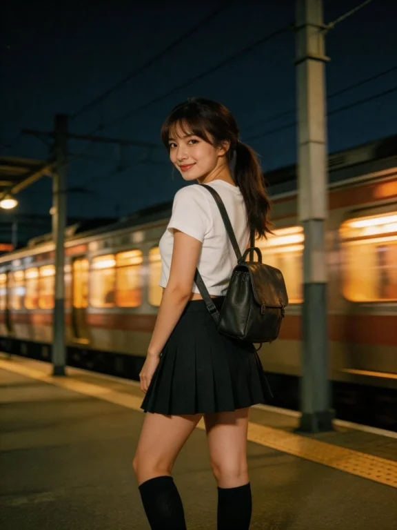 A Vintage Night at the Station: Beauty and Motion