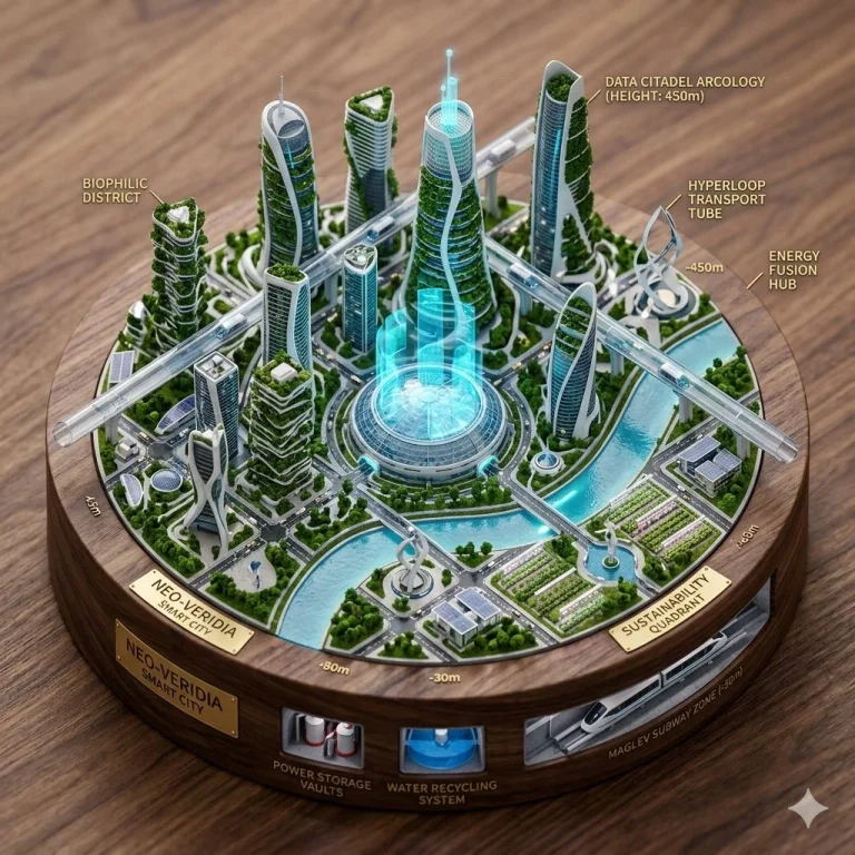 Neo-Veridia: A Biophilic Smart City Diorama