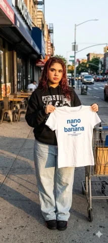 Golden Hour City Vibes: Street Style in Focus — Nano Banana 2 AI Prompt: Female model standing on a city street during golden hour. Natural sunlight hitt...