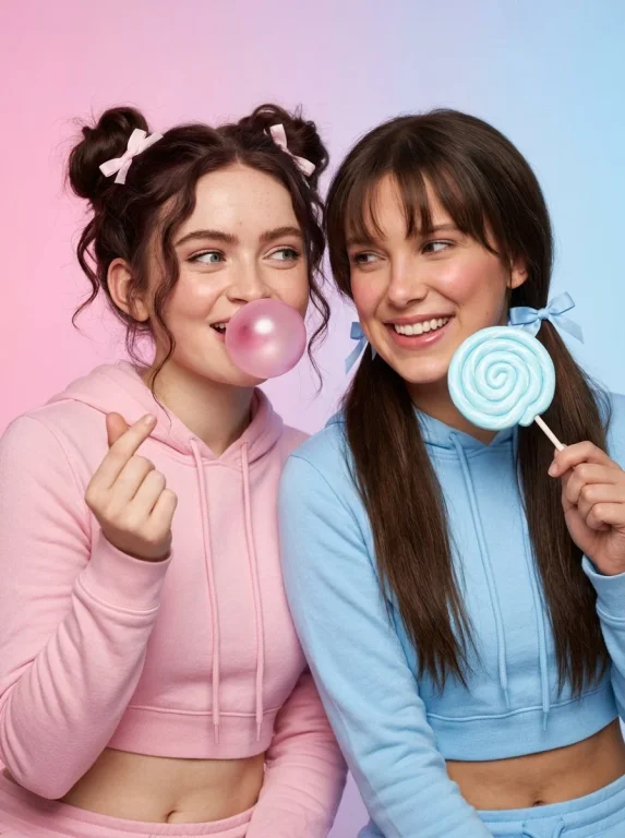 Playful Sass and Mischief in Pastel Hues