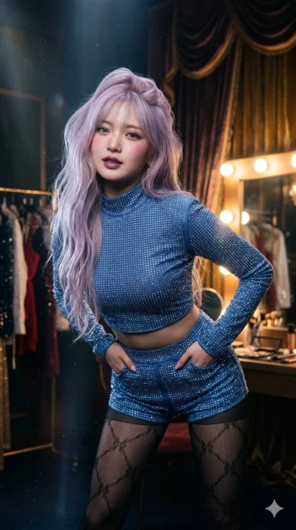 Rei Shines in Crystal Bunny Couture