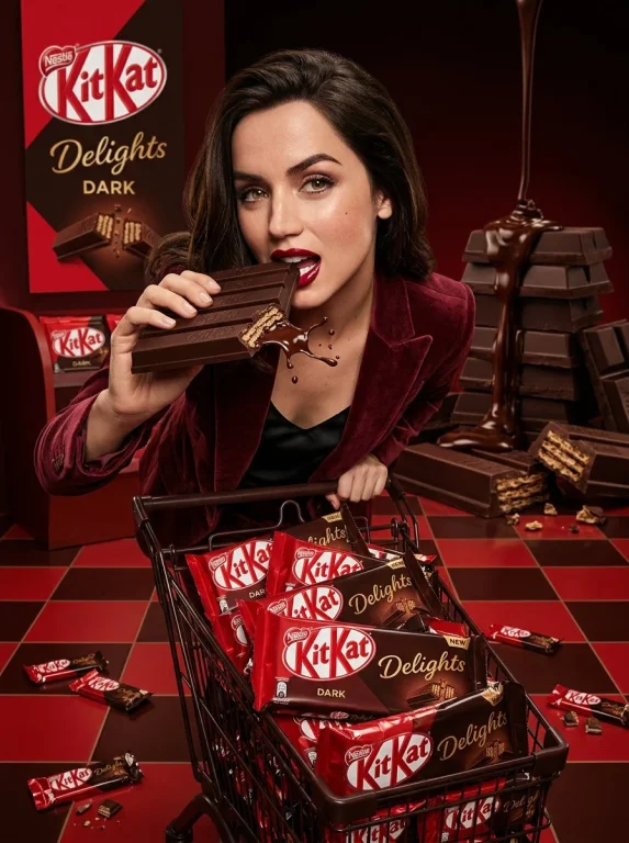 Ana de Armas in Dark Chocolate Luxe