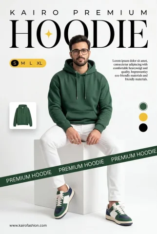 Sleek Fashion in Focus: Premium Hoodie Ad — Nano Banana 2 AI Prompt: A professional commercial fashion advertisement featuring a young male model in...