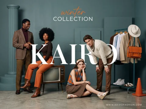 Nano Banana 2: The Future of Fashion Photography — Nano Banana 2 AI Prompt: A wide-angle, studio fashion advertisement with a sophisticated retro-modern aes...