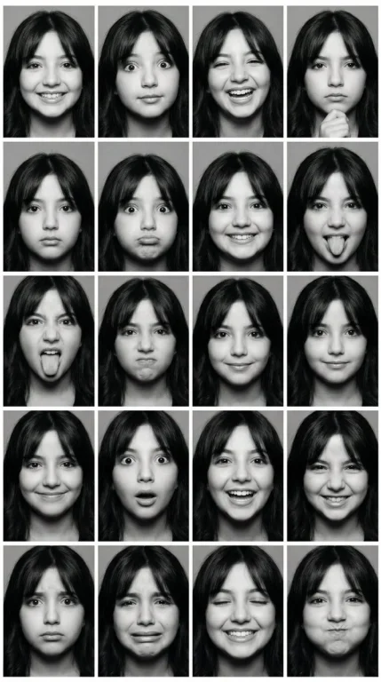 Timeless Childhood Expressions in 16 Photobooth Frames