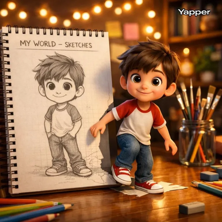 From Sketch to Reality: A Boy's Artistic Adventure