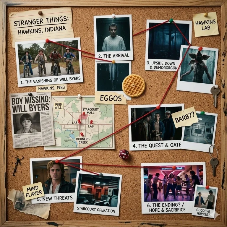 Cinematic Sleuth: Stranger Things Concept Board