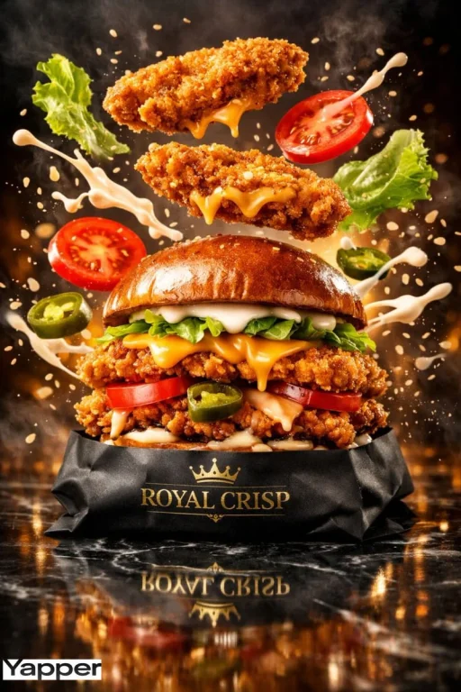Royal Crisp Burger: A Cinematic Explosion of Flavor