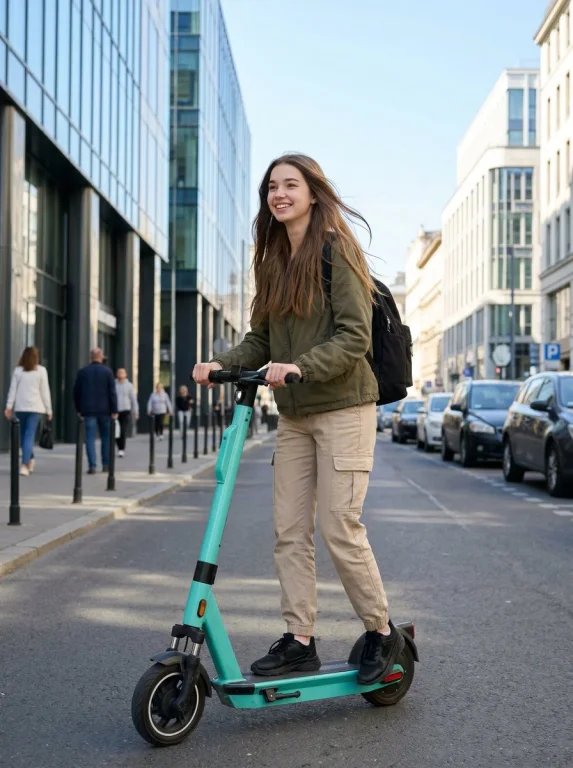Urban Adventure: A Scooter Ride Through the City