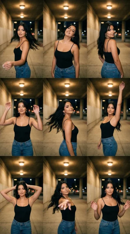 Motion Portraits in an Urban Underpass