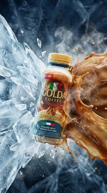 Sculpting Elegance: Cappuccino in Motion