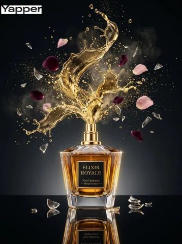 ÉLIXIR ROYALE: A Golden Moment in Perfume Luxury — Nano Banana 2 AI Prompt: { "master_prompt": { "scene_type": "high-speed luxury perfume commer...