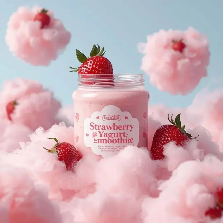 Whimsical Strawberry Cloudscape