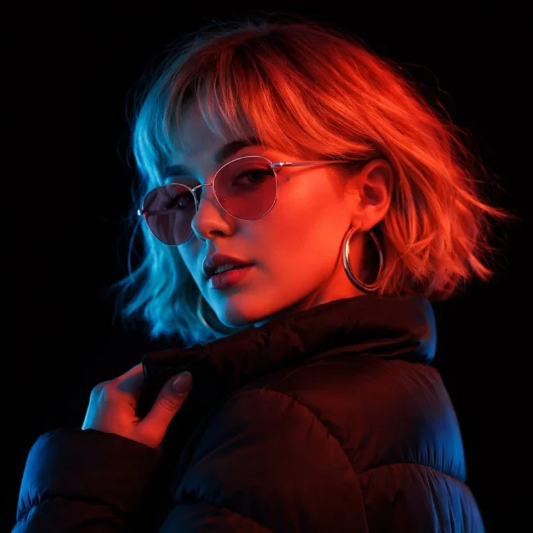Sharp Contrast: A Cinematic Fashion Portrait