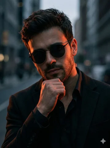 A Cinematic Edge: The Handsome Rebel in Chiaroscuro — Nano Banana 2 AI Prompt: A hyper-realistic cinematic portrait of a handsome man with a rugged jawline and...