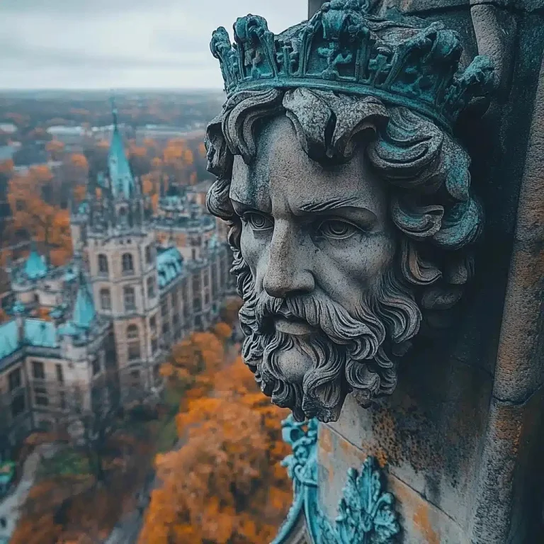 Aerial View of Parliament Statue